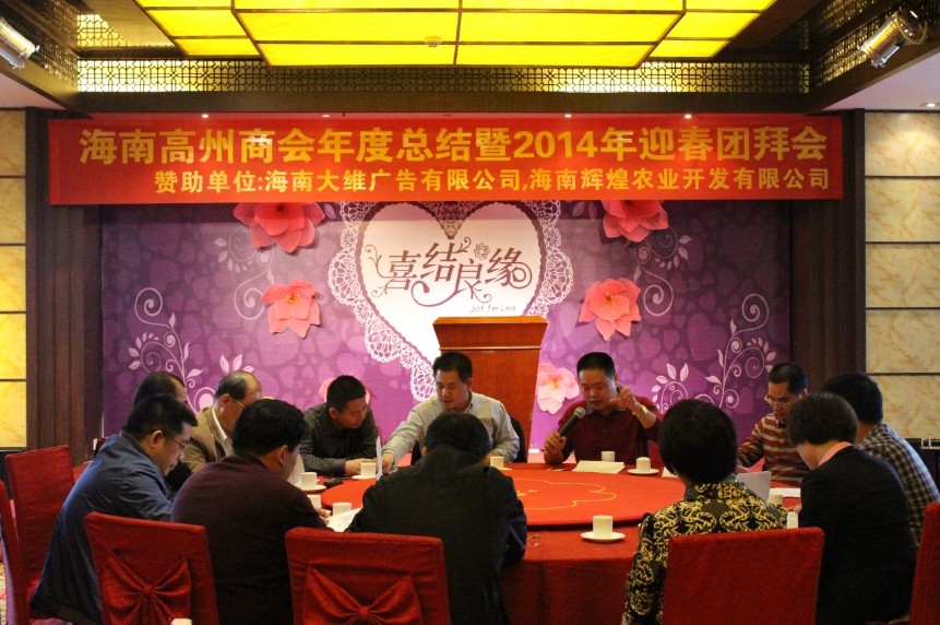 海南高州商会年度总结暨2014年迎春团拜会